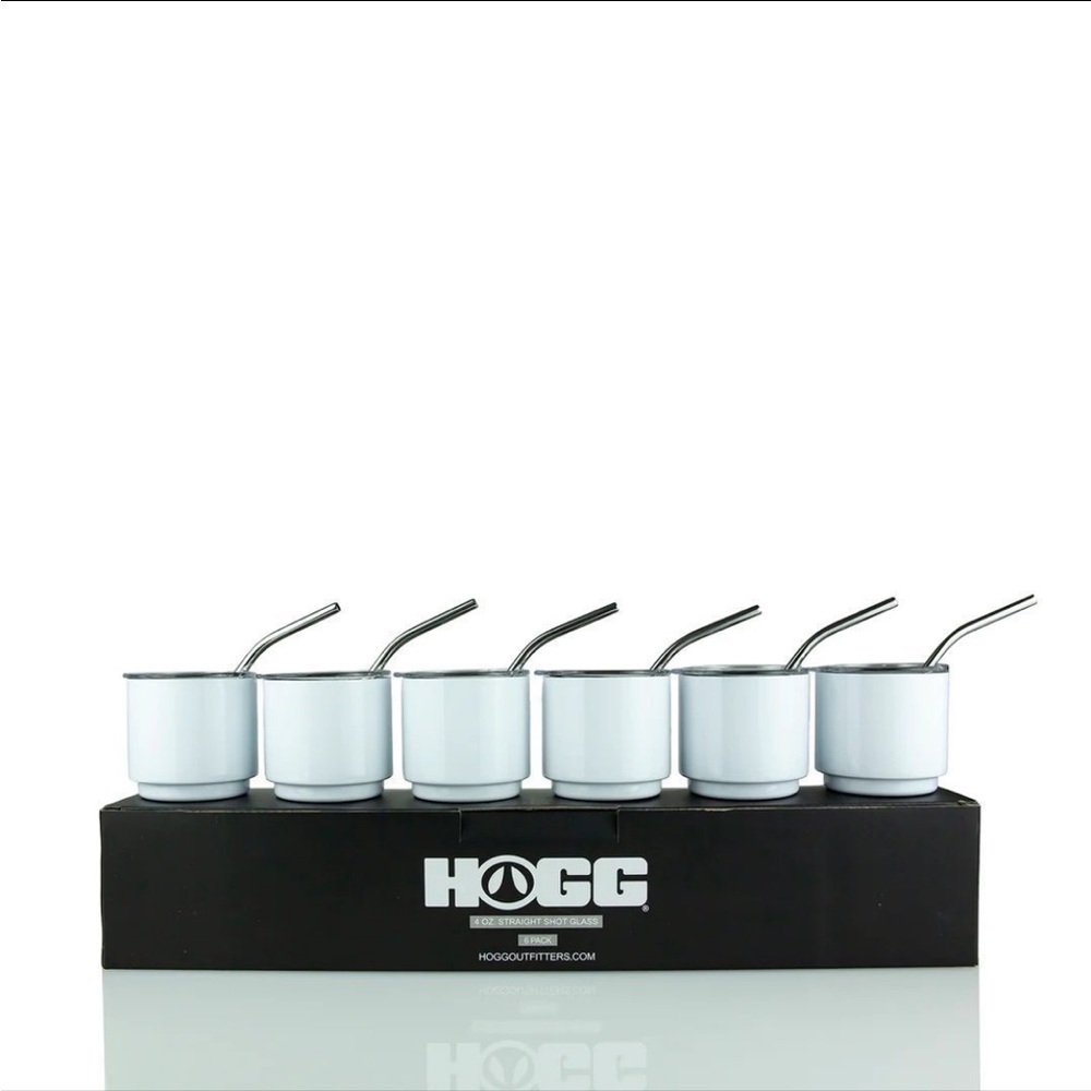 4OZ SUBLIMATABLE STRAIGHT SHOT GLASS TUMBLER WHITE